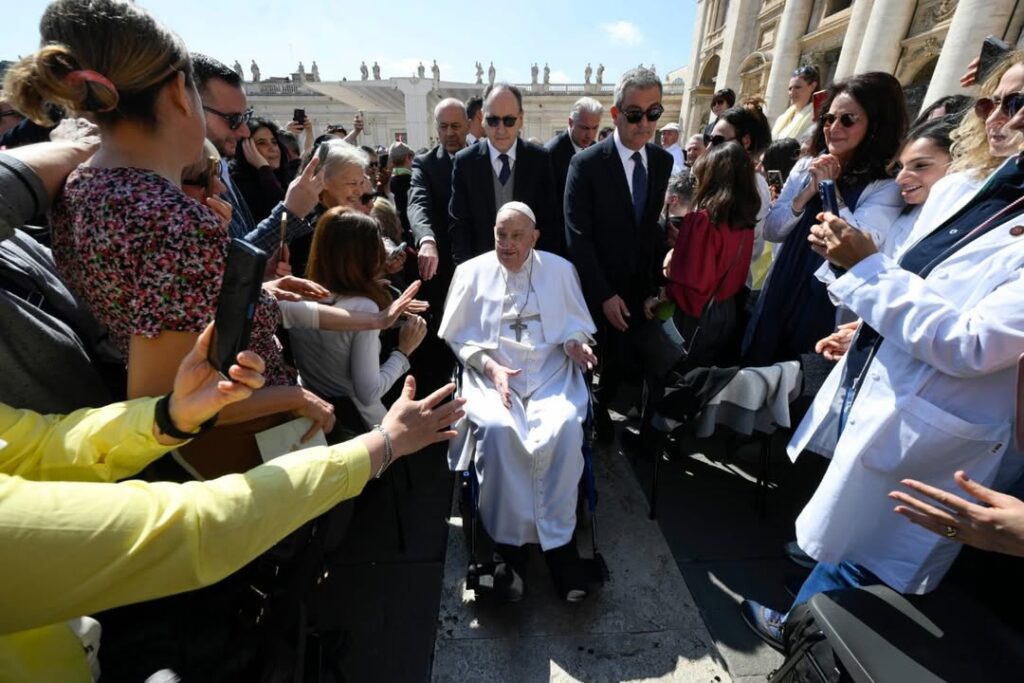 Pope Francis in one of his last appearances St Peter's Square. Credit: Vatican News on Instagram.