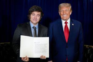 Javier Milei and Donald Trump