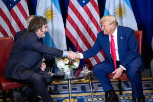 Javier Milei and Donald Trump